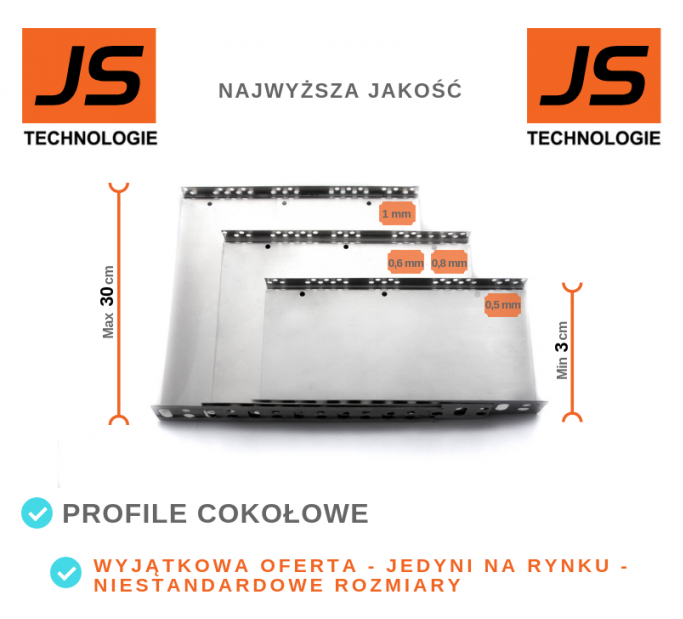 LISTWA STARTOWA PROFIL COKOŁOWY 20CM 2,5mb 250cm - obrazek 7